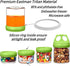 SELEWARE Portable Stackable Food Storage Containers for Snacks Formula Powder and Drinks Twist Lock System Airtight Leak-proof BPA and Phthalate F...
