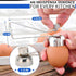 Egg Cracker Tool for Raw Eggs - Stainless Steel Egg Shell Opener Tool with Ergonomic Design, Adjustable Effort, Durable Build - Easy-to-Use, Suite...