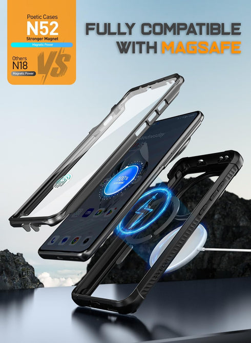 Poetic Guardian Case Compatible with OnePlus 12 5G (2024), Built-in Screen Protector ?Work with Fingerprint ID?, Full-Body Hybrid Shockproof Prote...