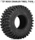 INJORA 1.0 Tires - 57 * 22mm S5 Super Soft Sticky Crawler Tires for TRX4M Axial AX24 SCX24 FCX24 Enduro24 Upgrade,T1016...
