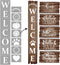 Welcome Stencil with Holiday Stencils for Painting on Wood Reusable, Own DIY Projects, Gifts and More, Easy to Use Large Letter Stencil – Horizont...