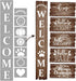 Welcome Stencil with Holiday Stencils for Painting on Wood Reusable, Own DIY Projects, Gifts and More, Easy to Use Large Letter Stencil – Horizont...
