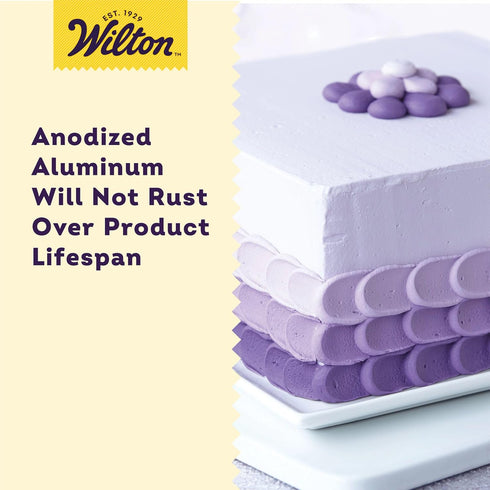 Wilton Aluminum Square Cake Pan, Bakeware for Brownies & Bars, Durable, Even Heating, Rust-Resistant, Professional Quality, 8 x 8 x 2 in., Packagi...