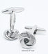 Hollow Out Twist Knot Shape Men's Cufflinks In Gift Case Silver / 14K Gold Plated Cufflinks for Men Jewelry for Wedding Party Business Birthday An...