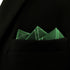 SHLAX&WING Green Checkered Mens Silk Pocket Square Unique Design Large 12.6 inches...