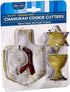 Rite Lite Chanukah Dreidel, Menorah, & Star of David Cookie Cutters Set, Perfect Hanukkah Gift, Hanukkah Cooking Accessories, Hanukkah Baking Set,...