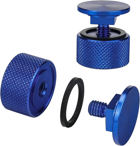 3mirrors Welding Hood (Pipeliner) Helmet Fasteners Blue Headgear Replacement Parts Accessories Screws Flip Hood Aluminum -Anodized w/Silicone Wash...