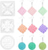 Framendino, 3 Pack Polymer Clay Cutters Vintage Pattern Polymer Clay Molds Retro Geometric Flower Clay Earring Cutters for Polymer Clay Jewelry Ma...