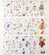 Cute Washi Scrapbook Stickers72 Sheets Kawaii 12 Monthly Japanese Style Girl Sticker Decals bulk Pack for Bullet Journaling,Scrapbooking,Kid DIY A...