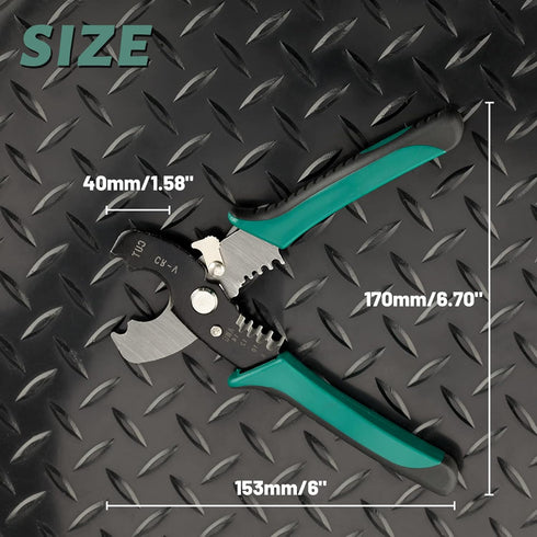 SPEEDWOX 7 Inches Wire Strippers Cutter Pliers Multi-Function Hand Tool Cable Cutting Wire Cutters Cable Cutters Awg Wire Cutters Precision Wire S...