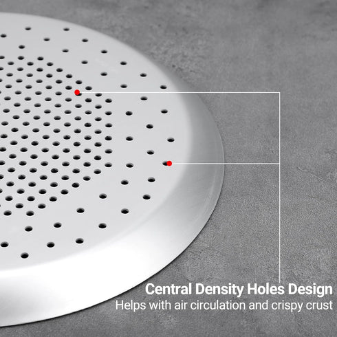 Beasea Pizza Pans with Holes, 8.5 Inch Food Network Pizza Pan Heavy Duty Aluminum Alloy Round Pizza Tray Perforated Pizza Crisper Pan Pizza Baking...