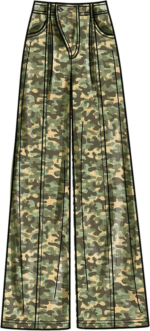 Simplicity Easy Misses' Pants in Two Lengths Sewing Pattern Kit, Design Code S9823, Sizes 16-18-20-22-24, Multicolor...