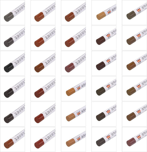 HARFINGTON Wax Filler Stick, 3pcs Wooden Repair Wood Wax Fill Sticks with Spatula Crayon Markers Furniture Touch Up Kit for Remover Scratches Scuf...