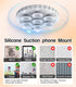 Suction Cup Phone Case Mount, Magnetic Phone Grip Holder with Silicone Loop for iPhone iPhone/Samsung/Google, Hands-Free Cell Phone Holder Mount f...