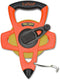 Crescent Lufkin 1/2" x 30m/100' Hi-Viz Orange Fiberglass SAE/Metric Dual Sided Tape Measure - FM030CME...