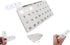 31 compartments, 1 per Day, 4 Week Monthly Pill Organizer by Promed. Includes Tray and 8 Removable compartments. (White)...