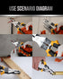 QIUHUA 8 inch Linesman Plier, 5-IN-1 Electrical Pliers with Cable Cutter and Wire Stripper Crimper...