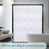 Windimiley Window Privacy Film Stained Glass Frosted Glass Window Clings Moroccan Lattice Decorative Bathroom Door Coverings UV Sun Blocking Heat ...