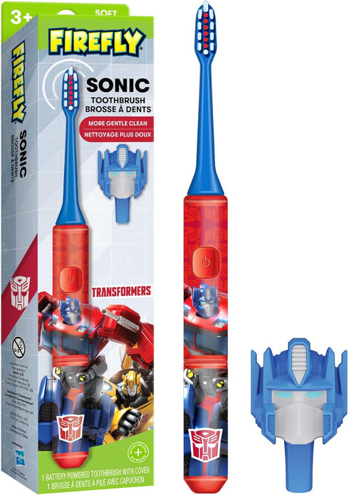 FIREFLY Transformers Sonic Toothbrush with 3D Cover, Soft, Ages 3+...