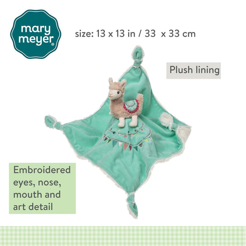 Mary Meyer Baby Lily Llama Character Blanket 13"x13"...