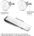 LOYALLOOK Classic Engraved Initial Cufflinks and Tie Clip Bar Set Alphabet Letter Formal Business Wedding Shirts A...