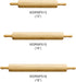 Thunder Group WDRNP015 Rolling Pin 15" 3-1/4" Dia. Barrel...
