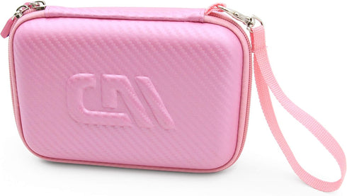 CASEMATIX Camera Travel Case Compatible with PROGRACE, Ourlife, Dragon Touch and More Waterproof Toy Camera Video Recorders - Pink Case for Toy Ac...