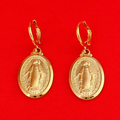 Gold Color Our Lady Women Goddess Jewelry Wholesale Cross Virgin Mary Pendant Necklaces...