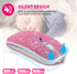 HXMJ Bling Dazzling Rechargeable 2.4GHz+5.2 Bluetooth Wireless Mouse Covered with Crystal Diamond Rhinestone,RGB Backlit,Great Gift idea for Her (...
