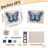 WEBEEDY DIY String Art Kit Blue Butterfly Craft Kit Creative Craft Kits 3D String Art Supplies for Girls Boys Adult Gifts Home Wall Table Decorati...