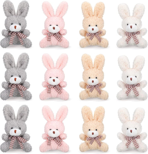 12 Pcs Mini Plush Stuffed Animal Bulk 4 Inch Back to school Halloween for DIY Kids Birthday Carnival School Prizes Gift Goodie Bag Filler(Pink, Ap...