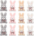 12 Pcs Mini Plush Stuffed Animal Bulk 4 Inch Back to school Halloween for DIY Kids Birthday Carnival School Prizes Gift Goodie Bag Filler(Pink, Ap...