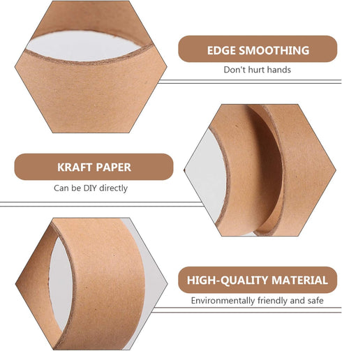 EXCEART 20pcs Kraft Paper Craft Tube Open-Ended DIY Round Paperboard Tubes Cardboard Rolls Kid Painting Supply for Arts Crafts Project Accessories...