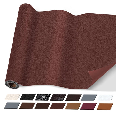 Leather Repair Tape - 16 * 60 Inch Large Self Adhesive Leather Repair Patch, Leather Tape Patch for Furniture Sofa, Car Seats, Leather Product Rep...