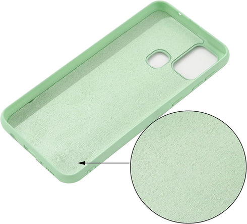 for Motorola One 5G Ace Case, Liquid Silicone Gel Rubber Shockproof Slim Phone Case Bumper Cover Full Body Protection Designed for Women Men -Gree...