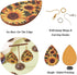 Beadthoven 18 Pairs DIY Sunflower Printed Wood Dangle Earring Making Kit VIntage Rustic Summer Flower Wood Pendants Teardrop Charms Hanging Orname...