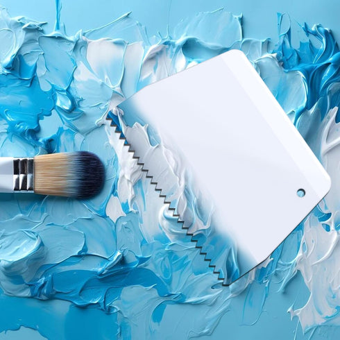 3 Pcs Adhesive Spreader Plastic Trowel Notched Glue Spreader 0.2" Tooth Hardwood Flooring Spreader Plastic Notch Plastic Trowel Hardwood Flooring ...