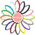 16pcs Puppy ID Collars Whelping Collars Adjustable Puppy ID Bands Identification Puppy Collar for Dog Kitten Newborn Pet, Multi Coloured...