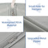 43" Garment Bags for Hanging Clothes, Suit Bags for Closet Storage and Travel, Grey Suit Cover Bags With Clear Window for Coats, Jackets, Shirts (...