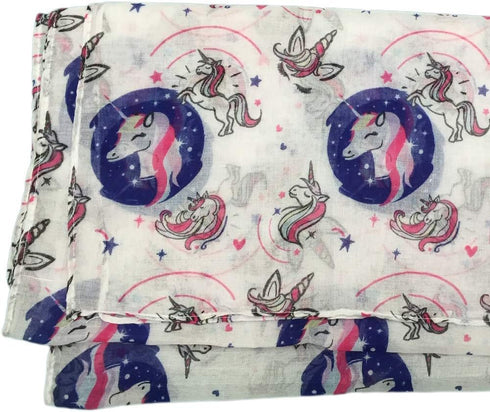 Best Trendy Choices Unicorn Scarf - Long Lightweight Wrap, Rainbow Print Pattern for Women...