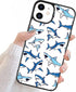Blue Shark Case for iphone 15 Girls Women Art Animal Design Soft TPU Hard Back Shockproof Anti-Scratch Protective Cover Case for iPhone 15...