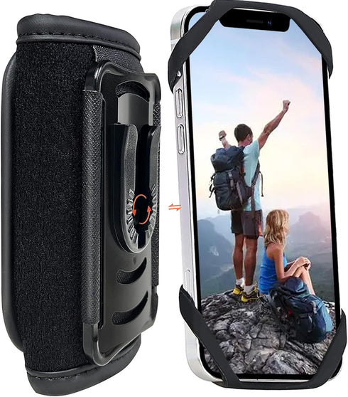 FORZEN Backpack Clamp Mount for Phone,Backpack Phone Holder,Backpack Strap Clip for Phone with Detachable Fit Hiking/Climbing/Outdoor......