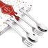 Creative Cutlery Set: 4-Piece 304 Stainless Steel Wrench-Shaped Handles Spoons & Forks - mechanical themed...