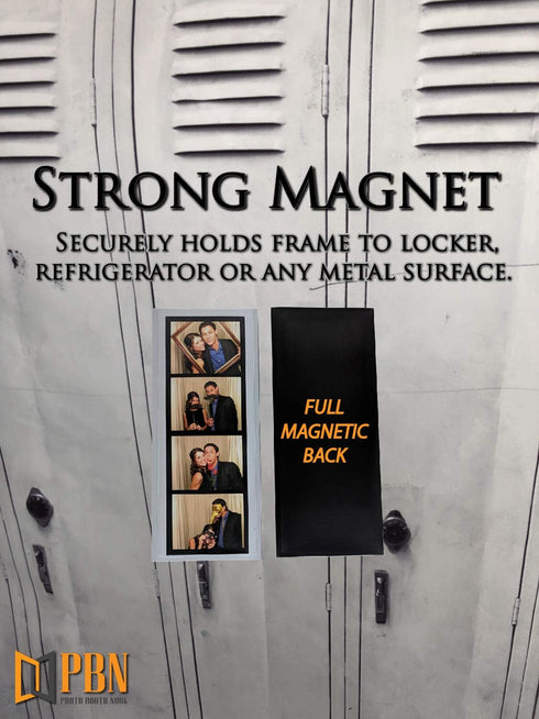 Photo Booth Nook | 2x6 Flexible Magnetic Photo Booth Picture Frames (10 Count) | Crystal Clear Display with Strong Magnet...