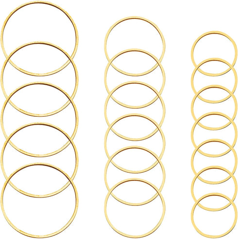 70pcs Earrings Beading Hoop for Jewelry Making, Earrings Findings Hoops Earring Circle Accessories Open Bezel Pendant Frame for DIY Craft,Earring ...