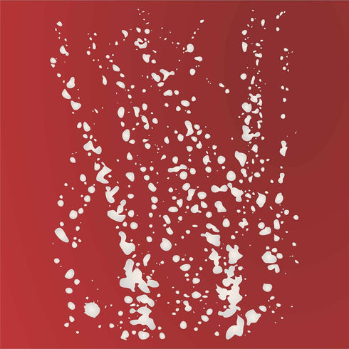 Stencils for Walls: Blood Splatter Stencil, 8 x 10.5 inch (L) - Spatter Splash Streaks Liquid Paint Ink Spot Blot Stencils for Painting Template, ...