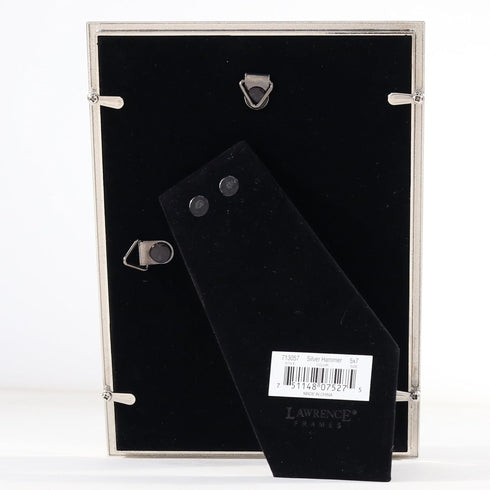 Lawrence Frames Metal Picture Frame with Hammer Effect, 5x7, Silver...