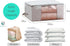 Comforter Storage Bag - Folding Organizer bag for King/Queen Comforters, Pillows, Blankets, Bedding/Quilt, Blanket, Duvet, Mothproof Space Saver; ...