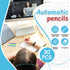 Assorted Mini Mechanical Pencils 0.7 mm Automatic Mechanical Pencils with Mini Erasers Mini Pencil Stationery Supplies for Home, Office, School Su...