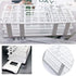 Plastic Test Tube Rack 2 Pack White 40 Holes Lab Test Tube Rack Holder for 21mm and Below The Test Tubes, Detachable, White...